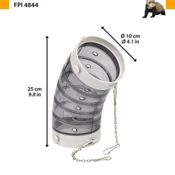 Accessoires rongeurs ferplast fpi 4844 tunnel courbe plastique cage modulable