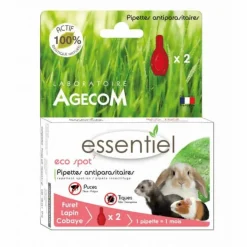 ACTIPLANT - Pipettes antiparasitaires eco spot 7 furets et lapins essentiel 2x0,6ml
