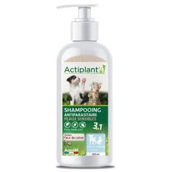 ACTIPLANT - Shampooing 2en1 anti odeur pour chiot et chaton : 250ml