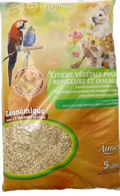 AIMÉ - Litière végétale rongeur 5l