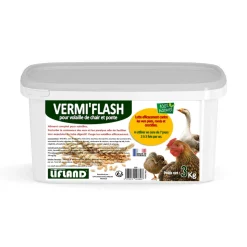 Aliment complet pour volailles de basse-cour Vermi'Flash - 3 kg
