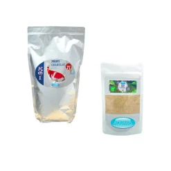 AQUARIS - Set entretien de bassin et nourriture pour carpes koï en cours de croissance