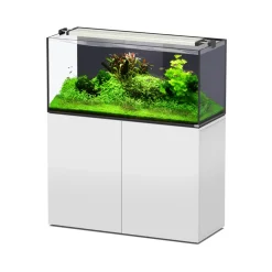 AQUATLANTIS - Aquarium avec meuble Aquaview 120 blanc -120x50x55 cm 330 L