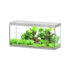 AQUATLANTIS - Aquarium équipé Splendid Led 2.0 Chêne Brun L.120xP.40xH.61cm