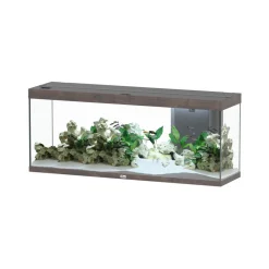 AQUATLANTIS - Aquarium équipé Splendid Led 2.0 Chêne Brun L.150xP.40xH.61cm