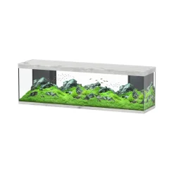 AQUATLANTIS - Aquarium équipé Splendid Led 2.0 Chêne Blanc L.200xP.50xH.61cm
