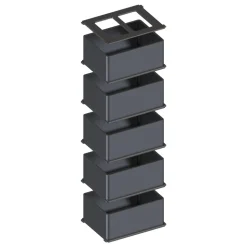 AQUATLANTIS - Kit 5 gobelets modulaires pour Mini Biobox - taille M