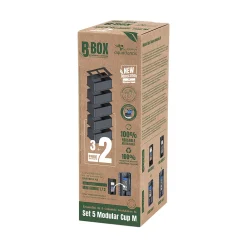 AQUATLANTIS - Kit 5 gobelets modulaires pour Mini Biobox - taille M