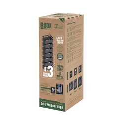 AQUATLANTIS - Kit 5 gobelets modulaires pour Mini Biobox - taille L