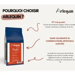 ARLEQUIN ESSENTIELLE - Croquette chien grande race arlequin essentielle poulet 15 kg