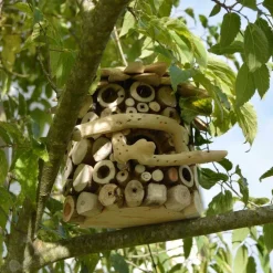 ARTXLIGHT - Nichoir demi-rond en bois d'albésia à accorcher