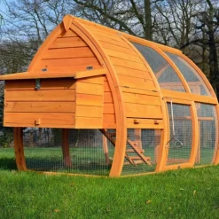 BB LOISIR - Poulailler en bois pour jardin 2/5 poules 172x76x102 cm-modele 126 grande poule