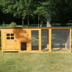 BB LOISIR - Poulailler pour jardin exterieure 5 poules 215 x 80 x 68 cm-modele 149 flexi extra