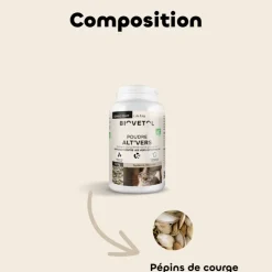 BIOVETOL - Poudre alt'vers grand chat bio 100g