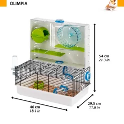Cage modulable hamsters souris ferplast olimpia aire de jeux équipée