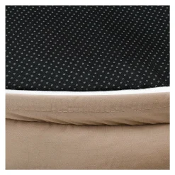 CAMRY - Panier pour chiens et chats électrique chauffant - camry cr7431, rond 76 x 58 cm, laine synthétique douce, 18 w, blanc/marron