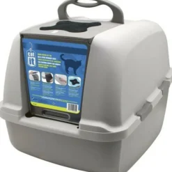 CAT IT - Maison de toilette bac a litiere pour chat - catit - airsift jumbo - systeme de filtration intégré - l. 57 x l. 50 x h. 46,5 c