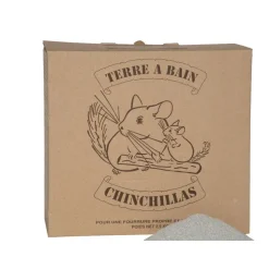 CHINCHILLAS DU TERROIN - Terre à bain chinchillas : 2,5 kg