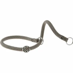 Collier semi-étranglé pour chiens sport extreme cs13/70, longe en nylon robuste, ajustable, marron-noir