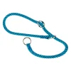 Collier semi-étranglé pour chiens sport extreme cs8/60, longe en nylon robuste, ajustable, azur-bleu