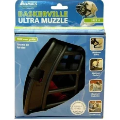 COMPANY OF ANIMALS - Muselière Baskerville Ultra T6: Noir, Caoutchouc Thermoplastique