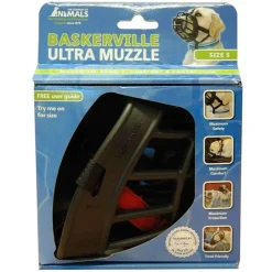 COMPANY OF ANIMALS - Muselière Baskerville Ultra T5 : Noir, Caoutchouc Thermoplastique
