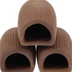 DOWNYPAWS - 3 ornements céramique pour aquarium - cachette sûre