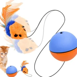 DOWNYPAWS - Balle pour chats jouets interactifs, électrique avec cordon