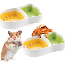 DOWNYPAWS - Bol céramique - forme de carotte, compact et facile à nettoyer