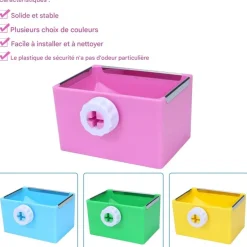 DOWNYPAWS - Bol d'alimentation - coloré et durable