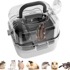 DOWNYPAWS - Cage transparente portable pour petit animal