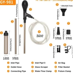 DOWNYPAWS - Changeur d'eau pneumatique semi - automatique pour aquarium