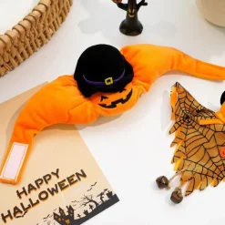 DOWNYPAWS - Chapeau de chat halloween-chapeau citrouille-m (longueur 37cm ​​largeur 9cm hauteur 9cm)