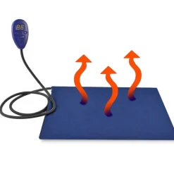 DOWNYPAWS - Coussin chauffant électrique pour chien avec minuterie - imperméable - avec minuterie et 7 températures réglables - 40cm*30cm