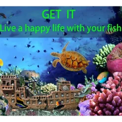 DOWNYPAWS - Décor aquarium résine