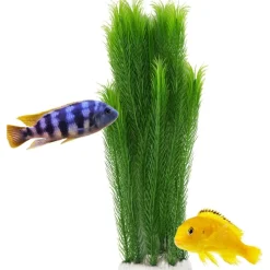 DOWNYPAWS - Décoration d'aquarium-plante artificielle en plastique-39cm