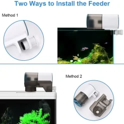 DOWNYPAWS - Distributeur automatique de nourriture pour poissons de précision intelligente pour aquarium, petite alimentation