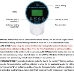 DOWNYPAWS - Distributeur automatique de nourriture pour poissons de précision intelligente pour aquarium, petite alimentation