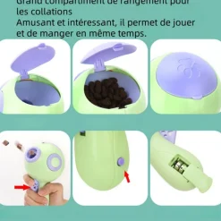DOWNYPAWS - Distributeur de friandises pour chiens jouets interactifs , pour entraînement lent