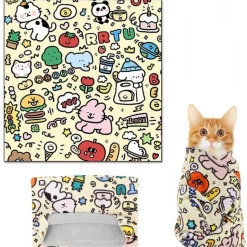 DOWNYPAWS - Enveloppe de toilettage pour chat 55*55cm