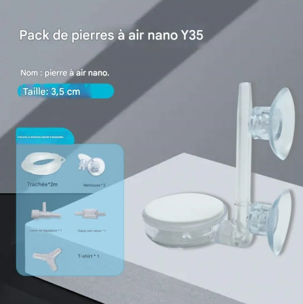 DOWNYPAWS - Filtre à air-accessoires d'aquarium-filtre d'aquarium avec ventouse