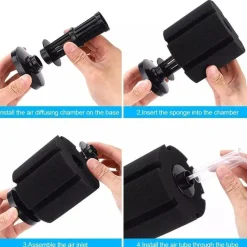 DOWNYPAWS - Filtre éponge diyarts : biofiltration et oxygénation l