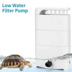 DOWNYPAWS - Filtre pour aquarium d'eau peu profonde pour tortues à faible niveau d'eau