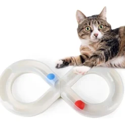 DOWNYPAWS - Jouet interactif pour chat -plateau tournant pour jouets pour chats-amovible