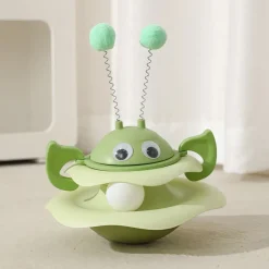 DOWNYPAWS - Jouets interactifs pour chats, jouets à gobelet, stimulent l'intérêt du chat, plateau tournant pour chat