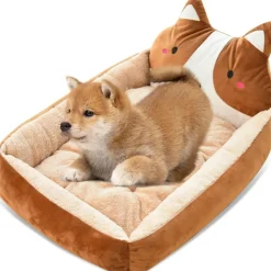 DOWNYPAWS - Lit pour chien brun