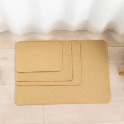 DOWNYPAWS - Nappe anti-urine pour animaux de compagnie réutilisable 30*30cm beige