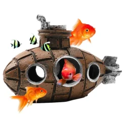 DOWNYPAWS - Ornement d'aquarium en résine