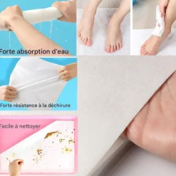 DOWNYPAWS - Papier cage oiseau 30*50cm lot de 100 feuilles