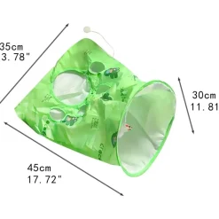 DOWNYPAWS - Sac tunnel pourchatsavec balle jouet